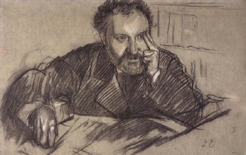 Edgar Degas Study for Edmono Duranty